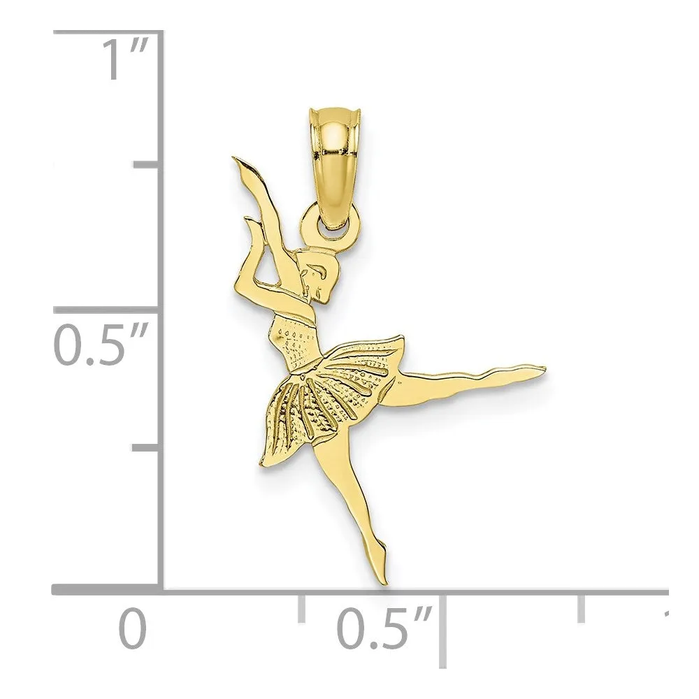 10K Ballerina Pendant