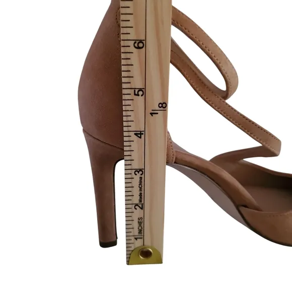 27 EDIT Naturalizer Abilyn Tan Suede Ankle Strap Pumps | Heels Women's Size 9