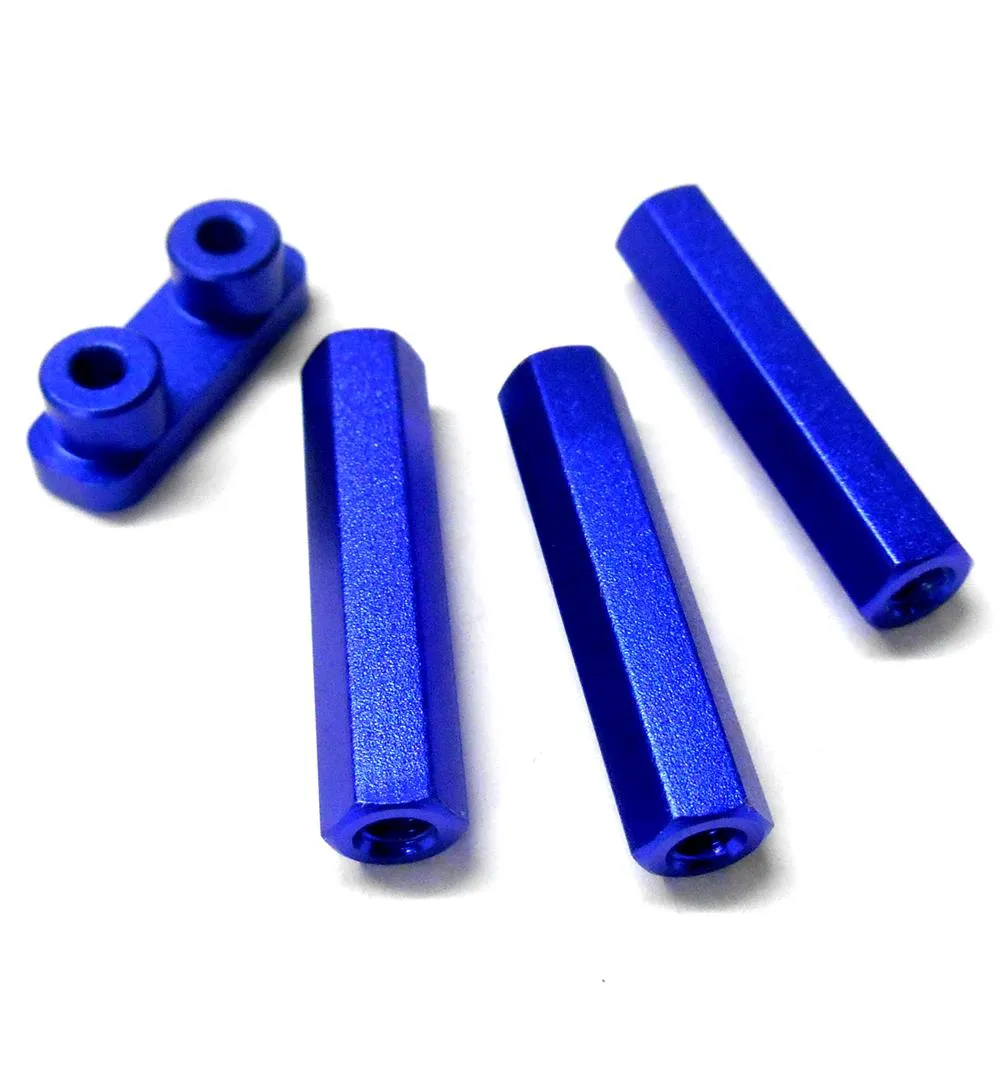 990007 1/10 Scale Alloy Navy Blue Servo Mount Assembly HSP Upgrades