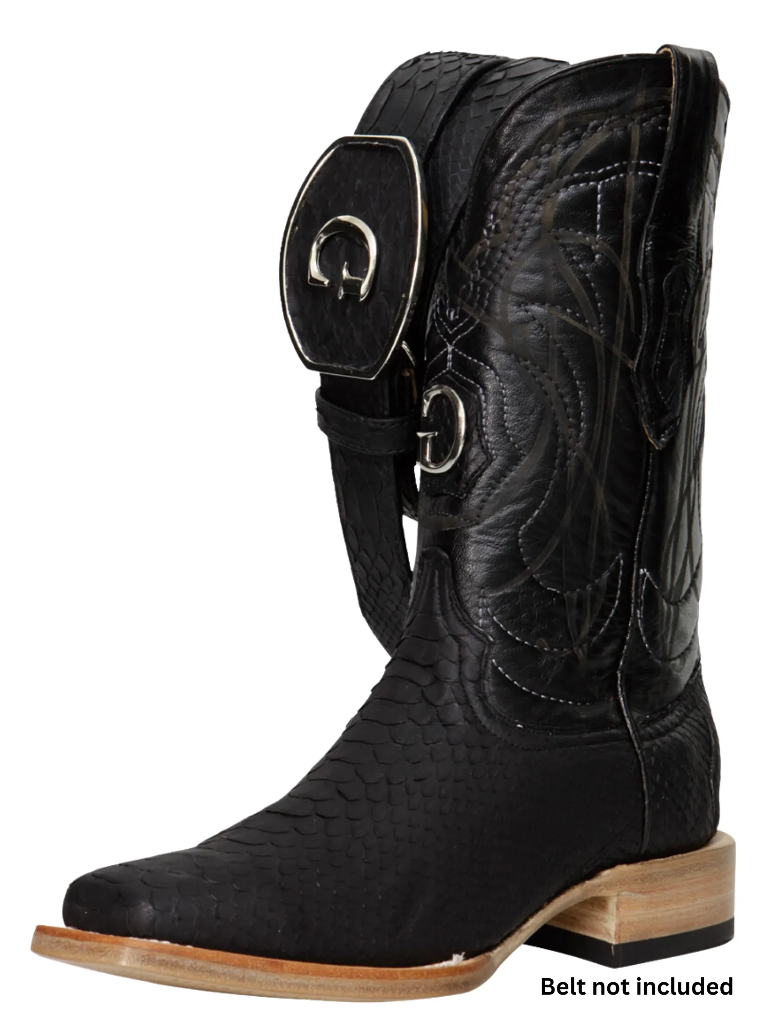 Botas Vaqueras Exoticas de Python Original para Hombre 'El General' - ID: 45089