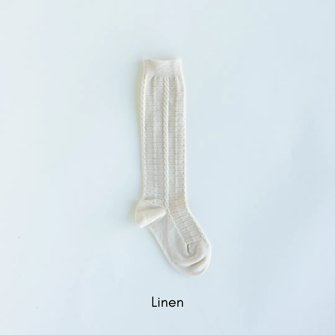 Braided Knee High Socks