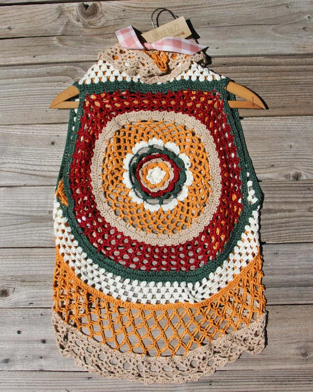 Buffalo Crochet Vest in Sand