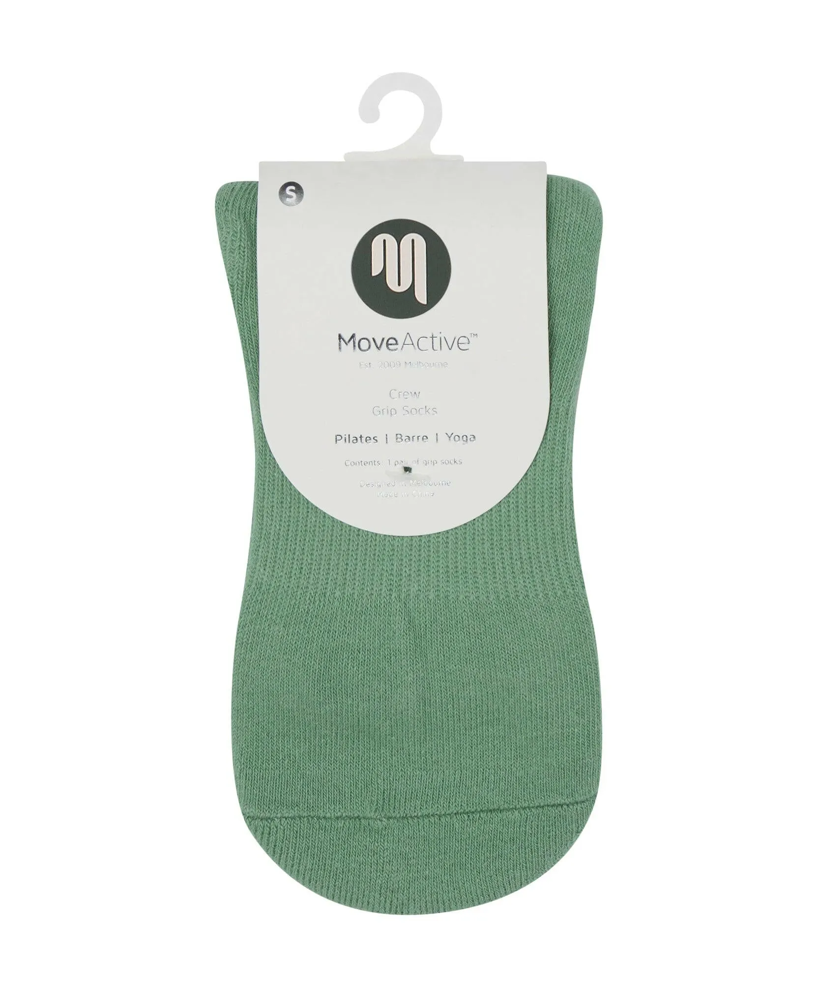 Crew Non Slip Grip Socks - Garden Stripes