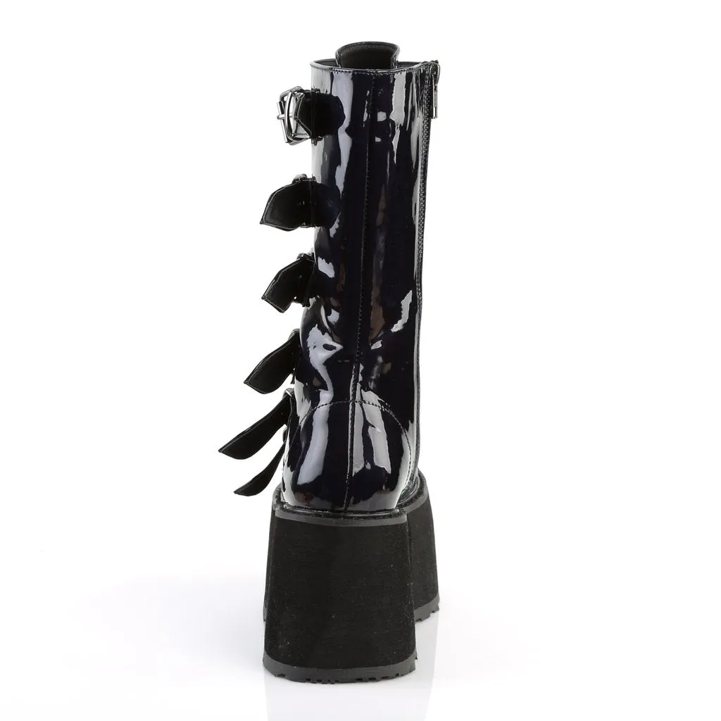 DAMNED-225 Black Hologram Vegan Leather