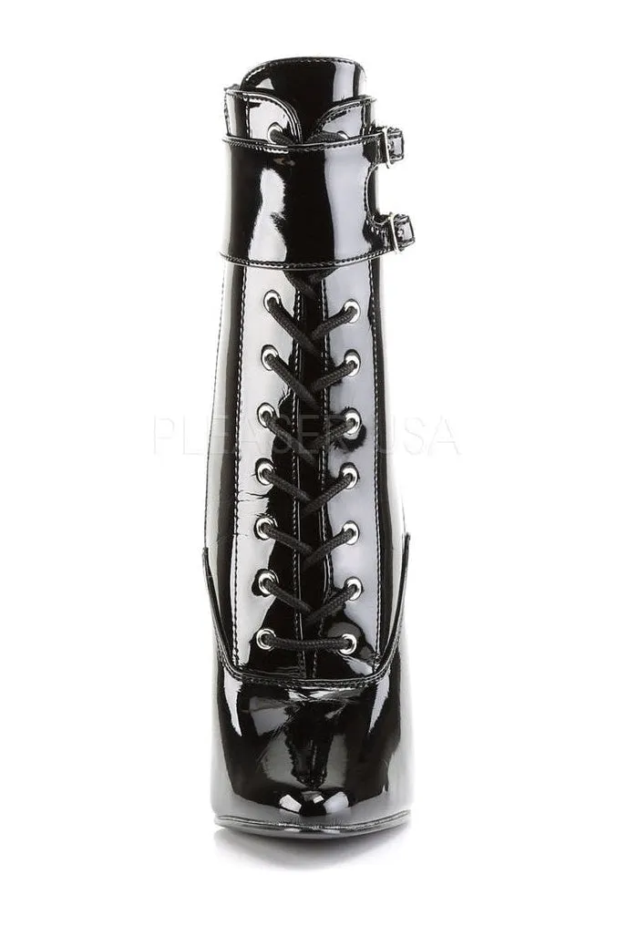 DOMINA-1023 Ankle Boot | Black Patent
