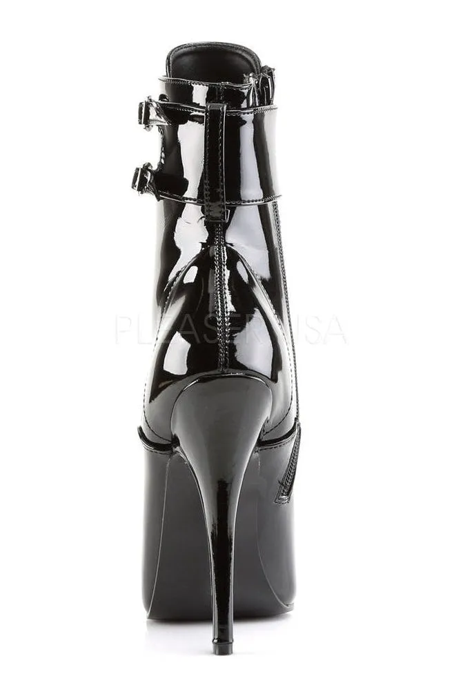 DOMINA-1023 Ankle Boot | Black Patent