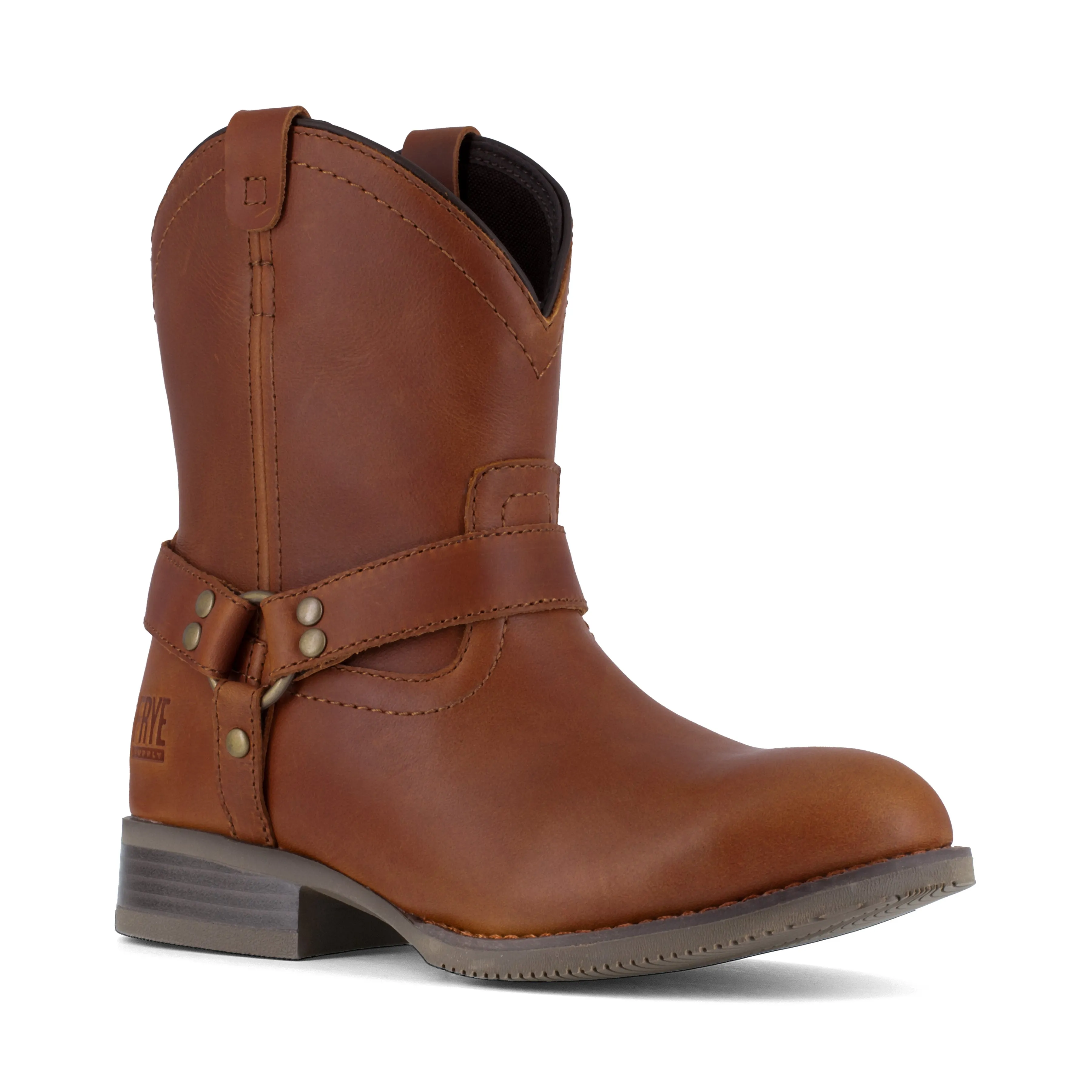 Frye Supply Women's Safety Crafted Steel Toe Harness Work Boot - Brown - FR40602F