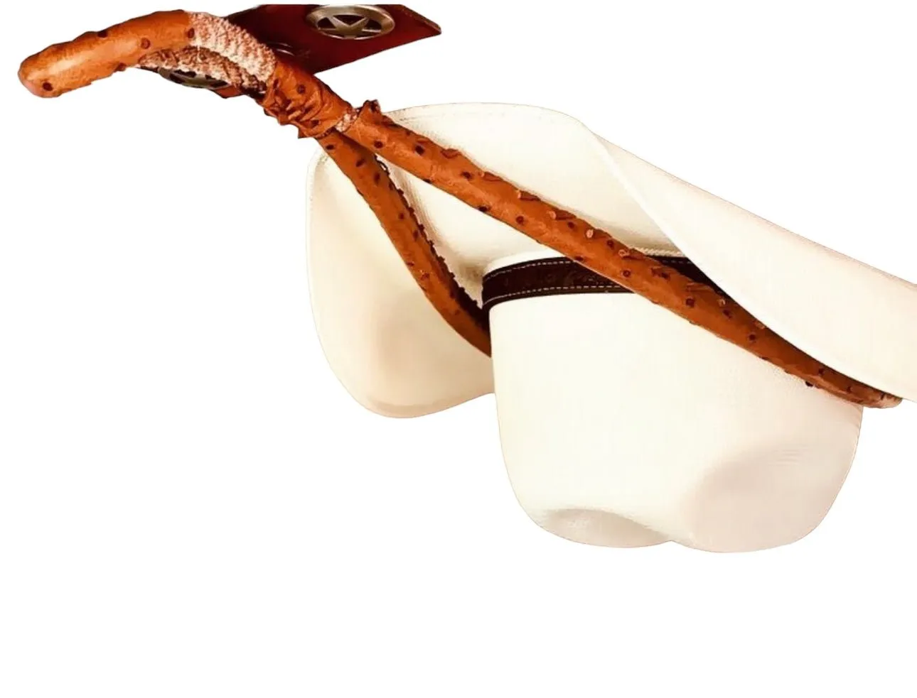 JM Ostrich Cognac Edition Cowboy Hat Rack
