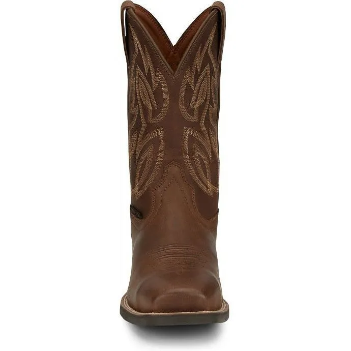 Justin Men's Canter Steel Toe Slip Resist Western Work Boot -Brown- SE4510