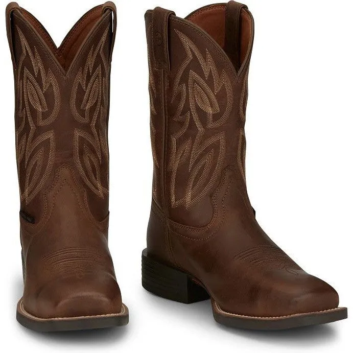 Justin Men's Canter Steel Toe Slip Resist Western Work Boot -Brown- SE4510