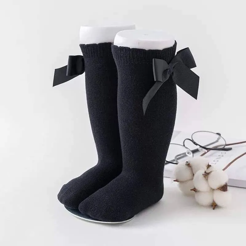 Knee High Bow Socks