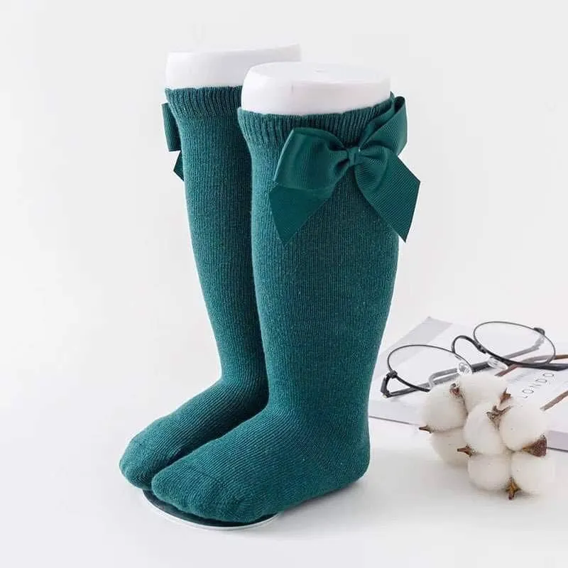 Knee High Bow Socks