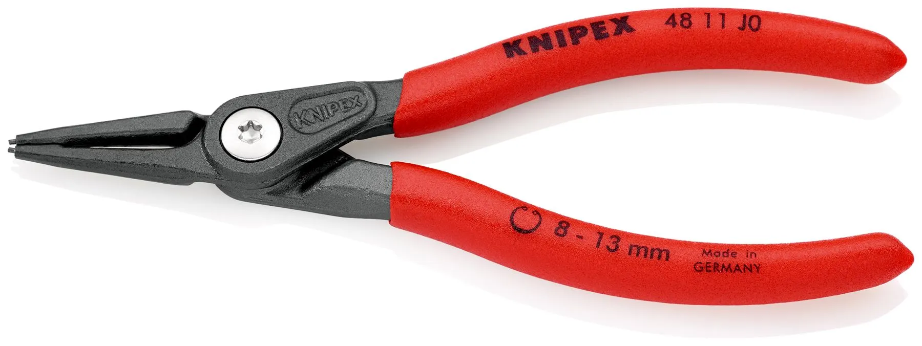 KNIPEX Precision Circlip Pliers for Internal Circlips in Bore Holes 140mm 0.9mm Diameter Tips 40 11 J0