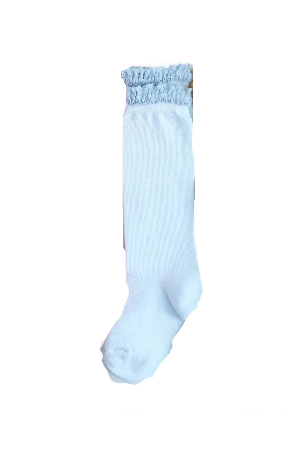 Little Stocking Co Lace Top Knee High Socks - Elsa