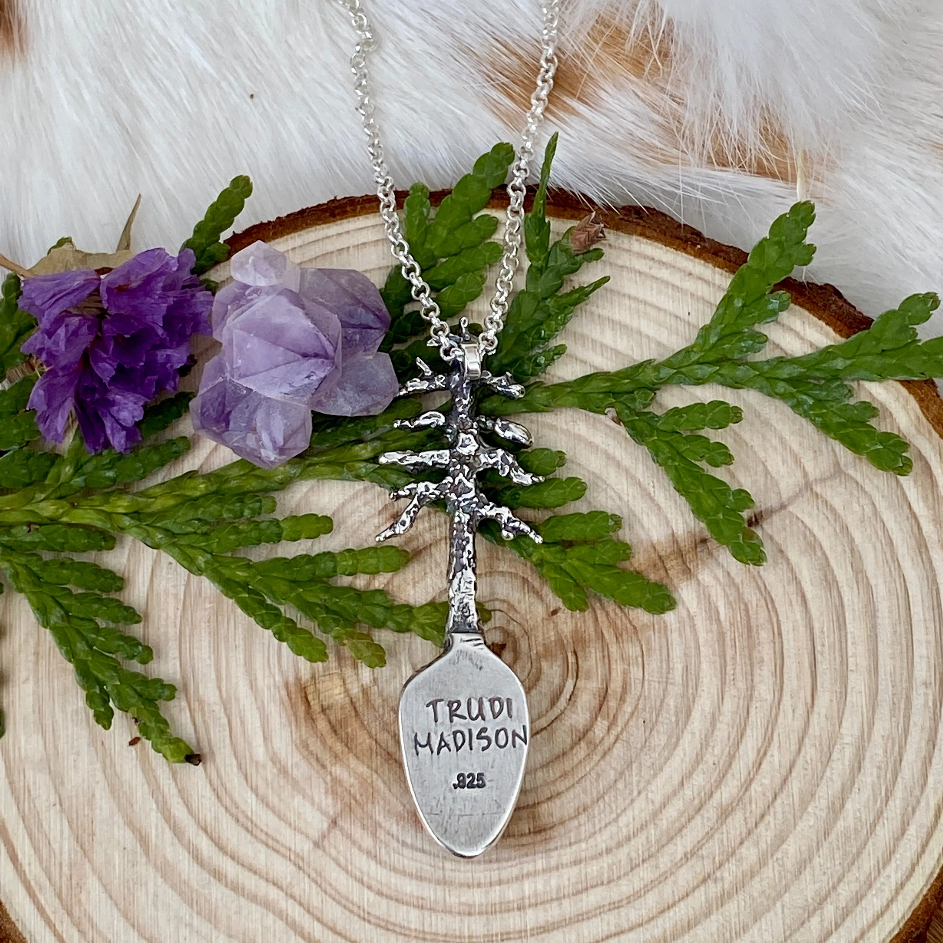 Lone Pine "New Lander Turquoise" sterling silver necklace