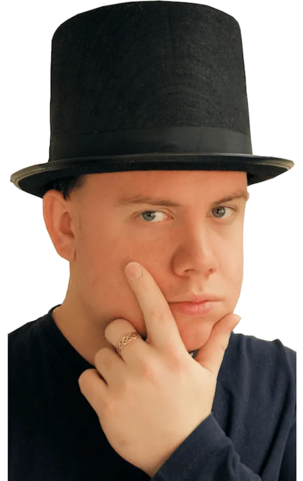 Mens Black Top Hat