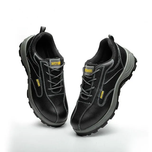 Mens Steel Toe Work Shoes with Anti Skid and Puncture Proof Surface