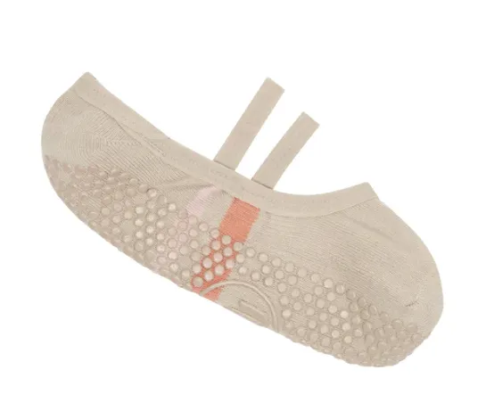 MoveActive Ballet Non Slip Grip Socks - Evie Taupe