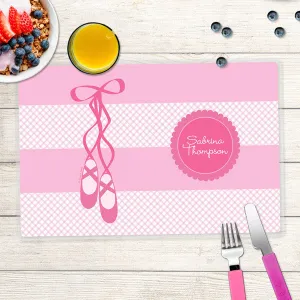 My Ballerina Shoes Personalized Kids Placemat