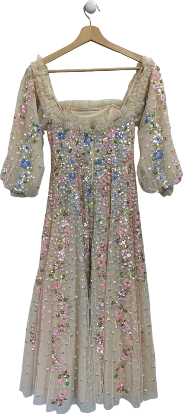 Needle & Thread Multicolour Confetti Gloss Off-Shoulder Ballerina Dress UK 6