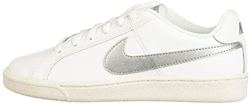Nike Women's WMNS Court Royale White/Metallic Silver Tennis Shoes-3 UK (36 EU) (5.5 US) (749867-100)