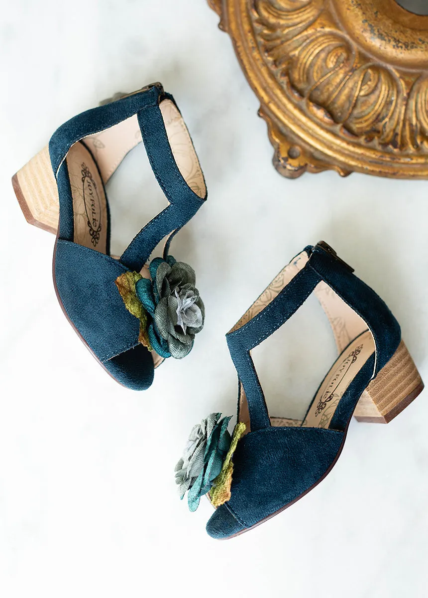 Orelia Heel in Deep Teal