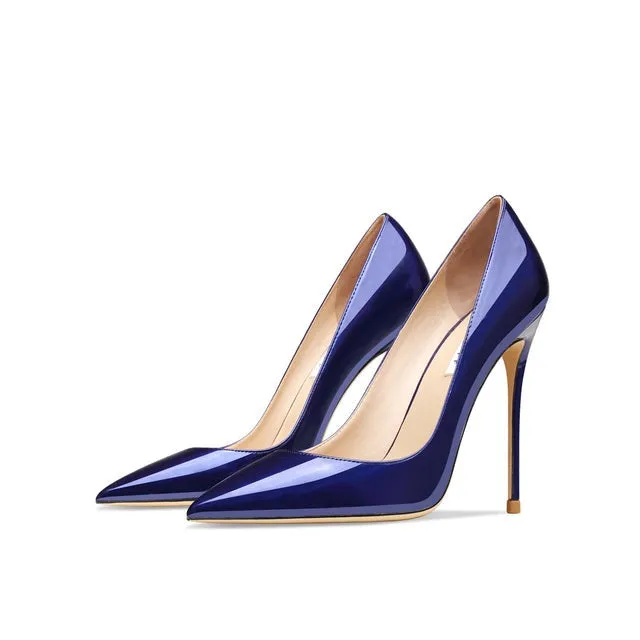 Real Leather Brand Pumps Fashion Woman High Heel Shoes