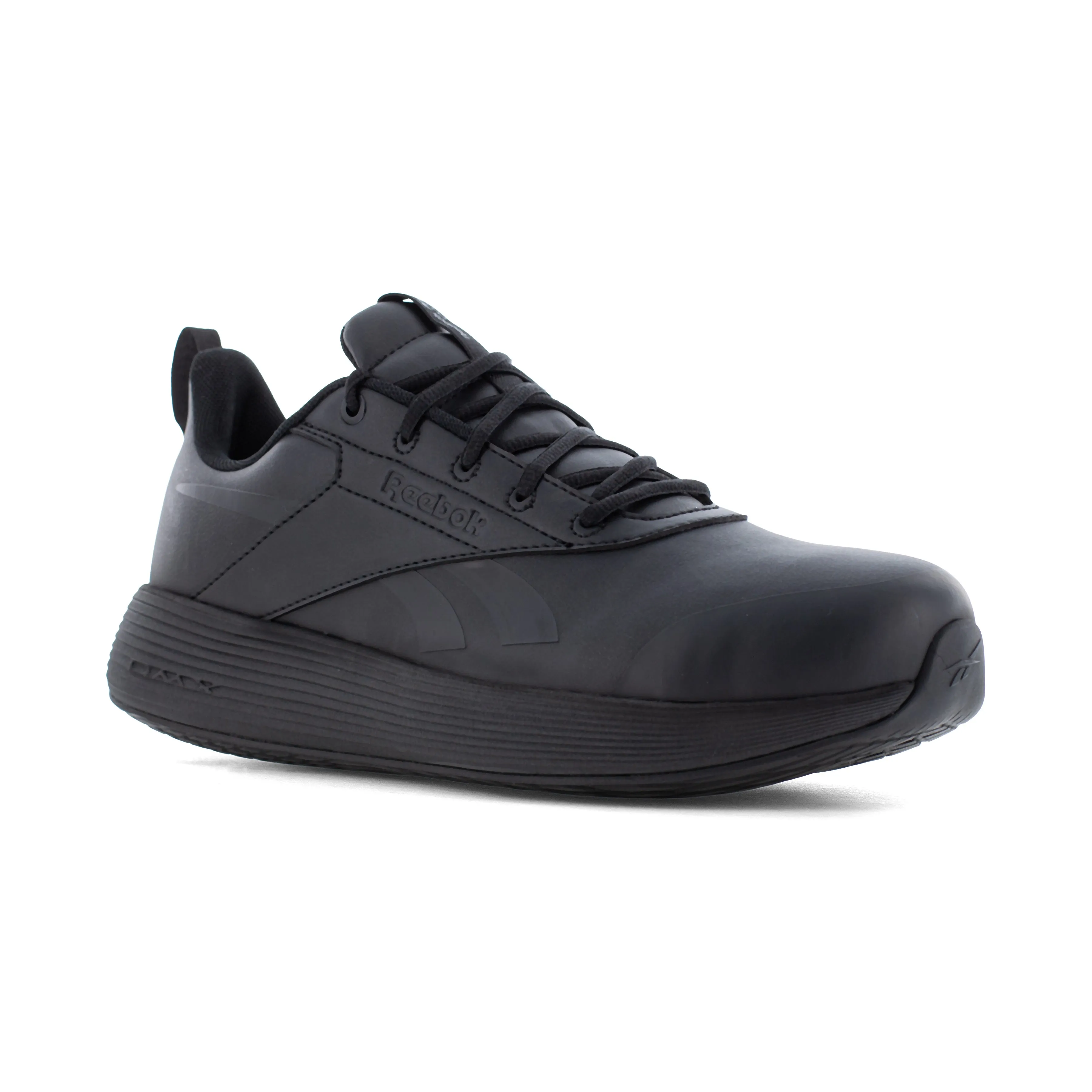 Reebok Women's DMXair Comfort  Comp Toe Athletic Work Shoe - Black - RB605