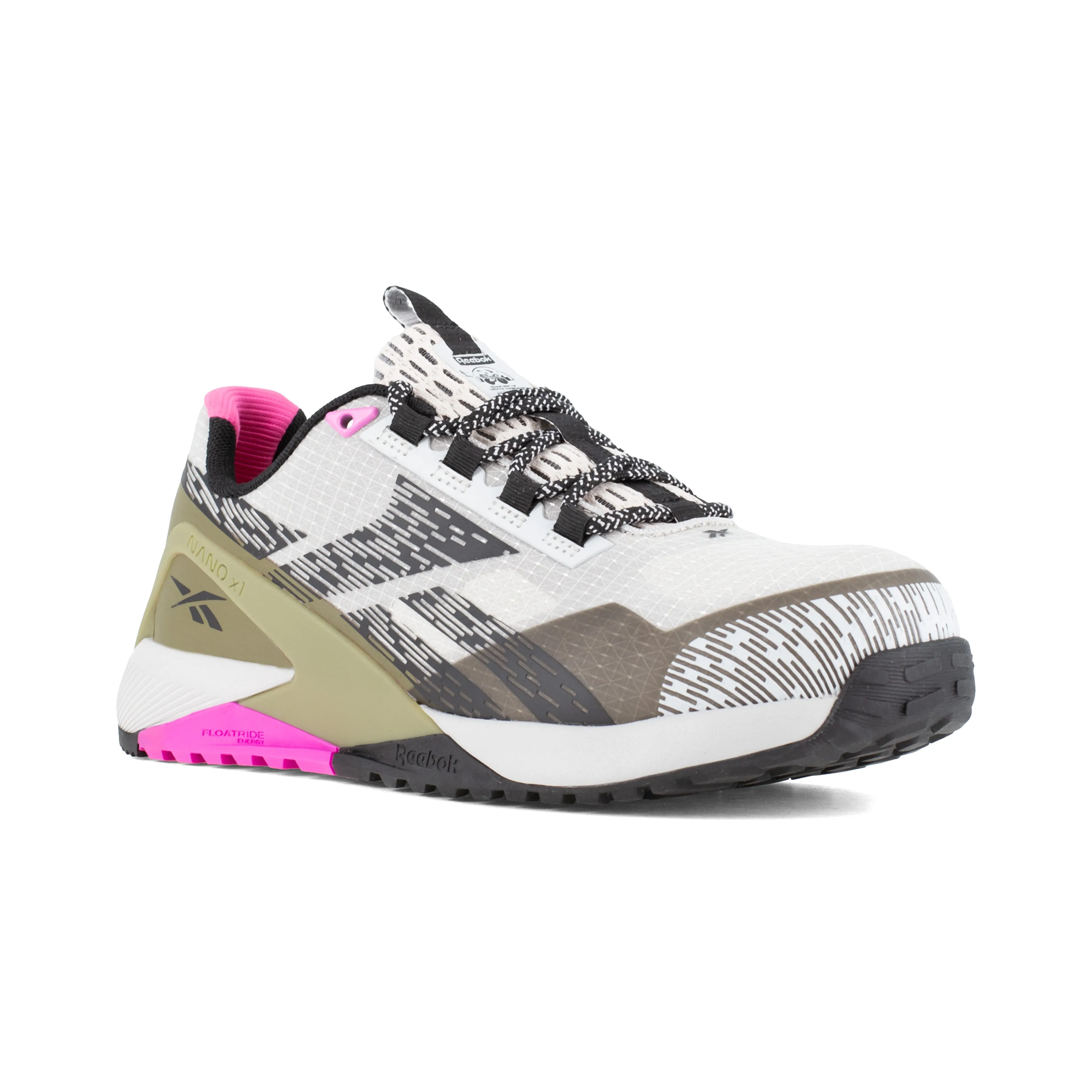 Reebok Women's Nano X1 Adventure Comp Toe Athletic Work Shoe - Silver - RB383