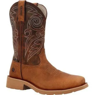 Rocky Men's Monocrepe 12" Steel Toe WP Western Boot -Tobacco- RKW0431