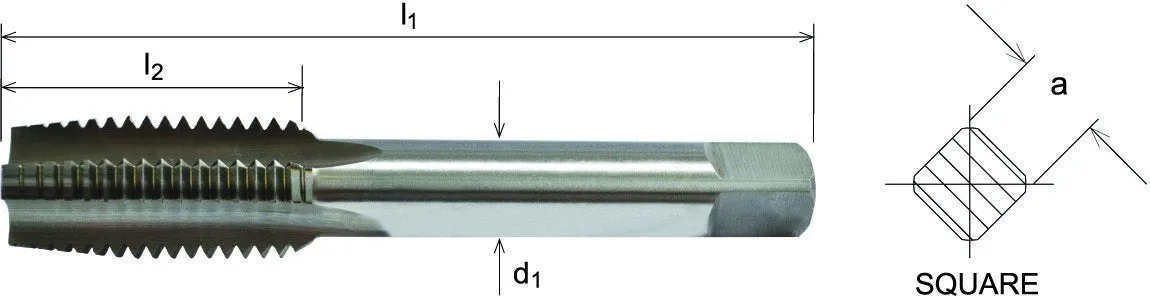 SOMTA - Series 501 HSS Metric Tap M45 x 4.5 Taper - Short Hand Tap