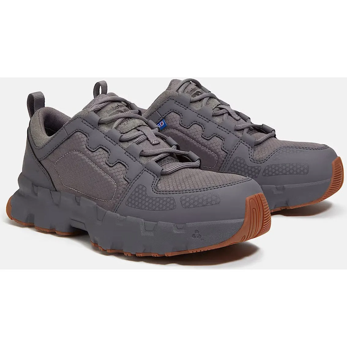 Timberland Pro Men's Powertrain Comp Toe Sneaker Work Shoe- Grey- TB0A67NQY55