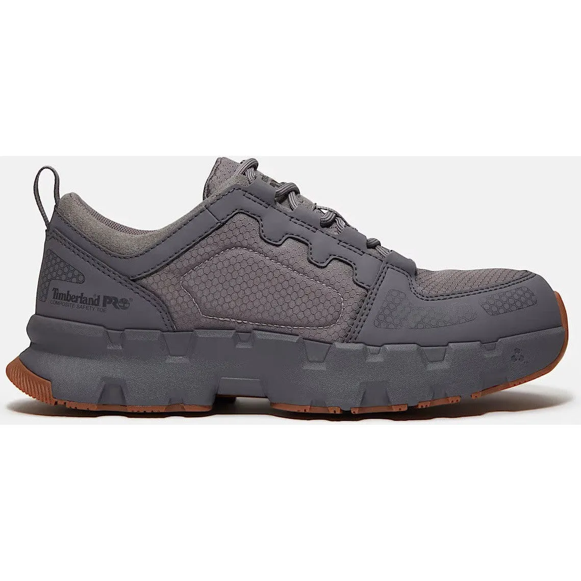 Timberland Pro Men's Powertrain Comp Toe Sneaker Work Shoe- Grey- TB0A67NQY55