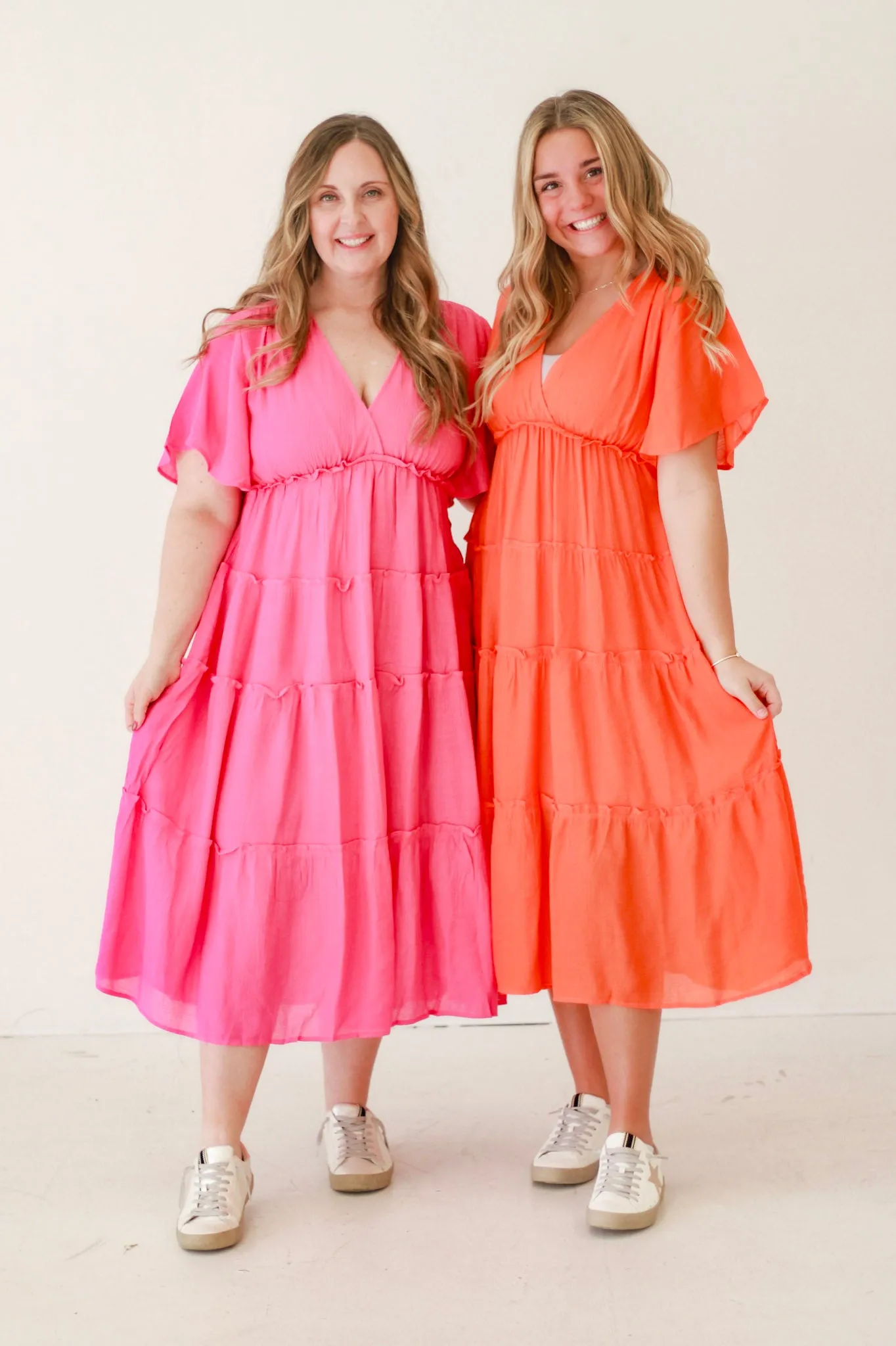 Time to Breathe Dress in Hot Pink