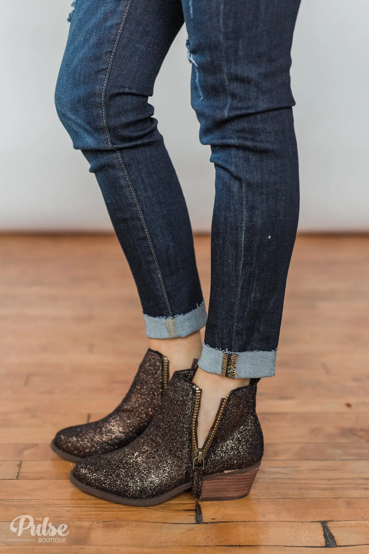 Very G Twinkle Booties- Copper