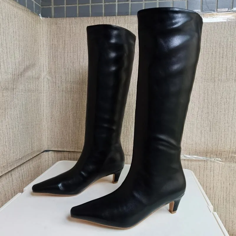 Women Autumn Winter Tip Knee High Knight Long Boots